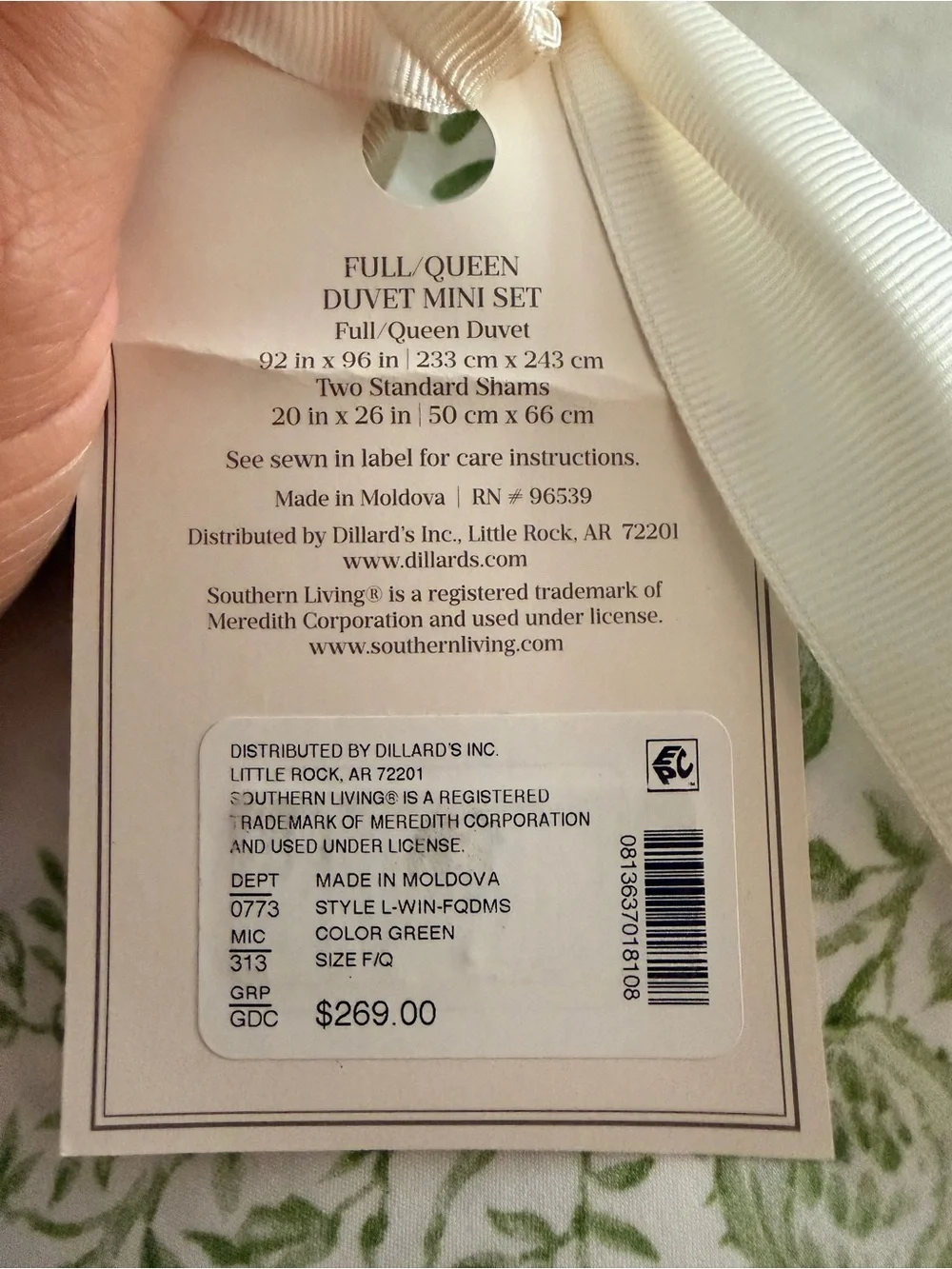 Southern Living lightweight cotton